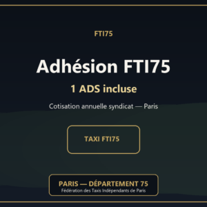 Adhésion FTI75 — 1 ADS